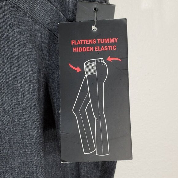 Briggs Womens Heather Grey Comfort Waistband Slimming Pants Size 22WS - Picture 6 of 12